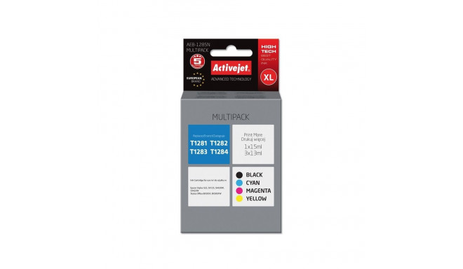 Printer Ink - Activejet Aeb-1285n Ink Black/cyan/magenta/yellow