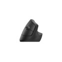 Logitech Lift Vertical for Business Wireless Mouse RF Wireless + Bluetooth, 4000 DPI, Graphite