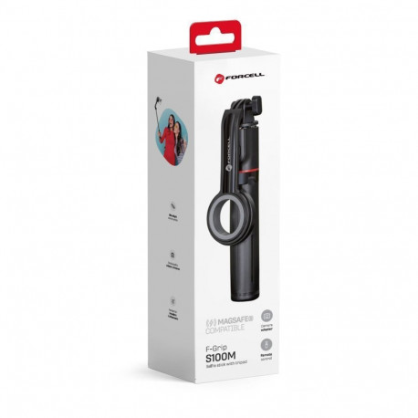 Forcell FORCELL F-GRIP MagSelfie S100M selfie stick with wireless remote control black