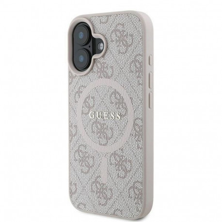 Guess GUESS case for IPHONE 16 Plus compatible with MagSafe GUHMP16MG4GFRP (PU 4G Ring Classic Logo)