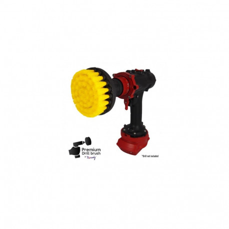 Kornely puhastushari akutrellile keskmiselt pehme, 10cm, kollane