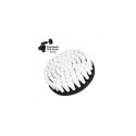 Premium Drill Brush For Professional Cleaning - Extra Soft, White, 13 cm