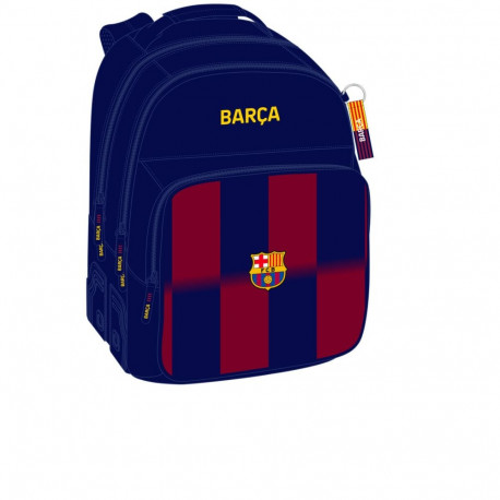 Kooliseljakott F.C. Barcelona Sinine Kastanpruun 32 x 42 x 15 cm