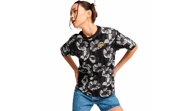 Women’s Short Sleeve T-Shirt Puma Essentials + Class Act Aop