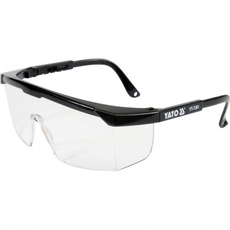 Yato Safety Glasses YT-7361, transparent, EN 166:2001, 2-1.2, 1, nylon, P.C, F, II