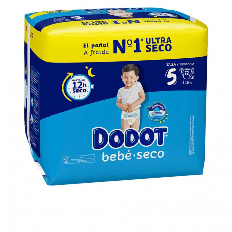 DODOT ETAPAS talla 5 pañales 11-16 kg 72 u