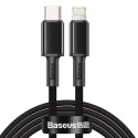 Baseus Type-C - Lightning High Density Braided Fast charging cable, PD 20W, 2m, Black (CATLGD-A01)