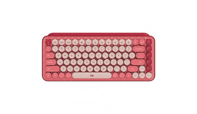LOGITECH POP Keys Bluetooth Mechanical Keyboard - HEARTBREAKER ROSE - RUS