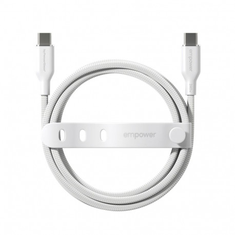 PanzerGlass empower 240W USB-C to USB-C USB 2.0 1,2 m valge
