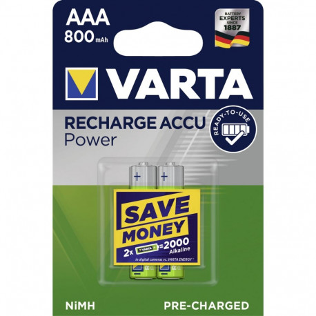 50x2 Varta Rechargeable Accu NiMh 800 mAh Micro
