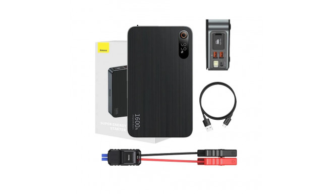 Powerbank/Baseus Super Energy PRO Car Jump Starter, 1600A, USB (black)
