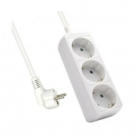 3-socket plugboard without power switch Ewent EW395 3680W - White