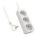 3-socket plugboard without power switch Ewent EW395 3680W - White