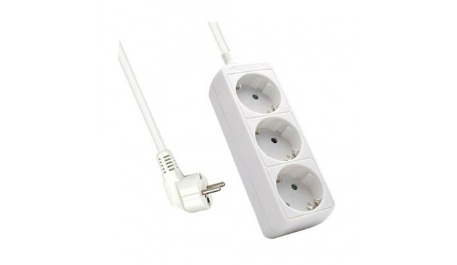 3-socket plugboard without power switch Ewent EW395 3680W - White