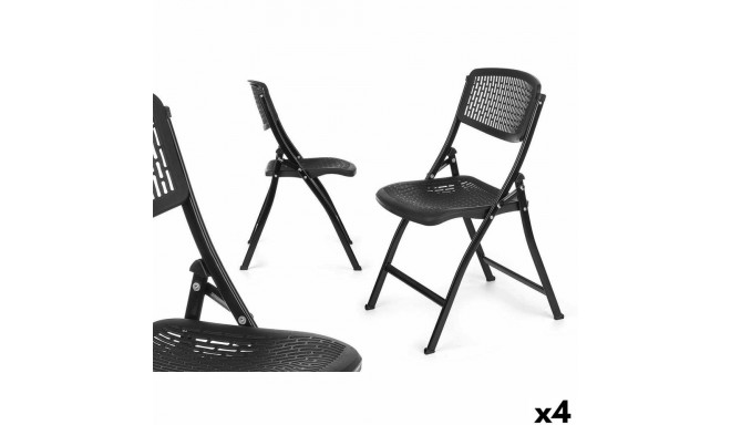 Kokkupandav Tool Gift Decor ZJ-Y59BL ZJ-Y59BL Must 59 x 50 x 82 cm 108 x 13,5 x 50 cm (4 Ühikut)