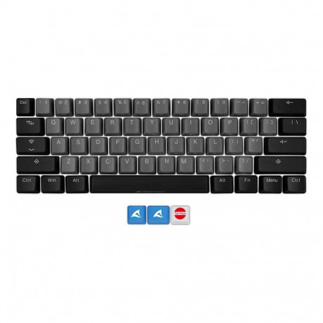 Sharkoon SKILLER SAC20 S4, keycap (black, 62 pieces, ANSI layout (US), for SKILLER SGK50 S4)