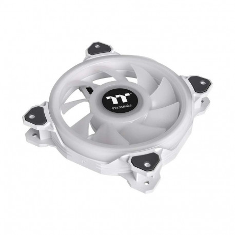 TT radiaatoriventilaatorid Riing Quad 12 RGB Premium Edition 3tk komplekt 1x kontroller, valge