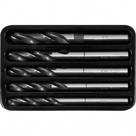 Yato YT-44622 Metal twist drill set, 5 pcs, 10-15mm, HSS 4241, 150mm, 75mm, 135°, split point