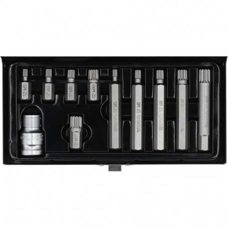 Screwdriver Bit Set /Spline/ 11Pcs YT-0415 YATO