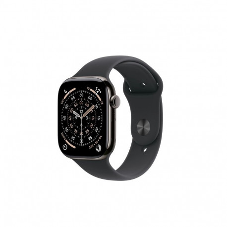 Watch Series 11 GPS + Cellular 42mm Slate titaanist korpus musta spordirihmaga - S/M