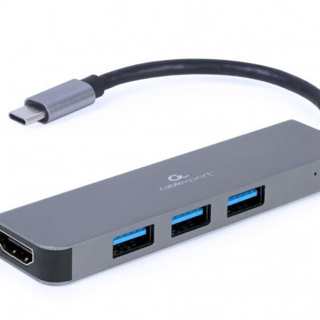 USB-C HDMI jaotur 3x USB 3.0