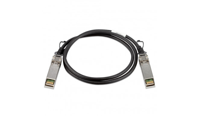 The D-Link DEM-CB100S is a 1-meter (3.3 feet) 10GbE SFP+ Direct Attach Cable (DAC).