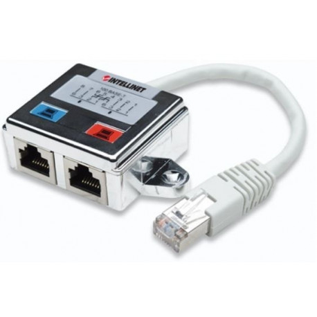 Output: Shielded RJ45 1-to-2 Ethernet Splitter Adapter
