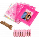 Kodak x Barbie picture hanging set Barbie Frame Squares/Clips/String