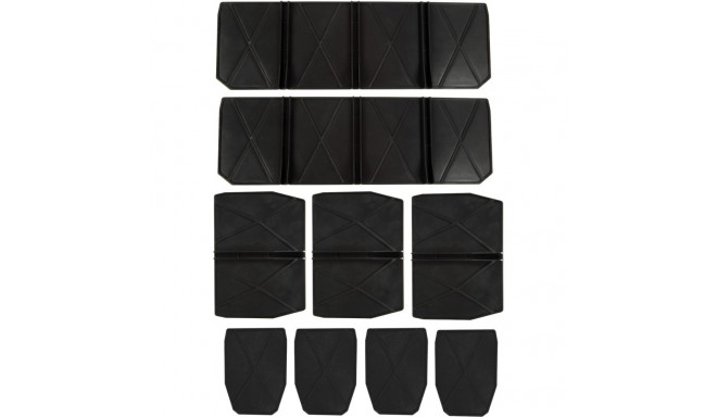 Systemkoffer Kunststofffächer-Set, 9-teilig (schwarz, für E-Case S-C, E-Case S-F)