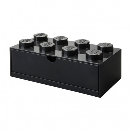 Room Copenhagen LEGO Desk Drawer 8 , storage box (black, knobs)