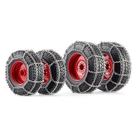 Wiking wheels with chains Fendt 828, model vehicle