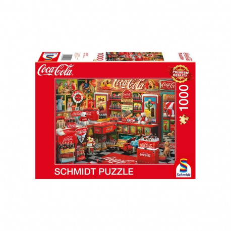 Schmidt Spiele Coca Cola - Nostalgie-Shop, jigsaw puzzle (1000 pieces)