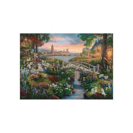 Schmidt Spiele Thomas Kinkade Studios: Painter of Light - Disney 101 Dalmatians, Jigsaw Puzzle (1000