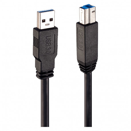 USB 3.2 Gen 1 aktiivne kaabel USB-A pistik > USB-B pistik 10m, must