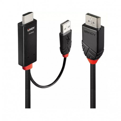 adapterkaabel HDMI > DisplayPort 2Meter, must/punane