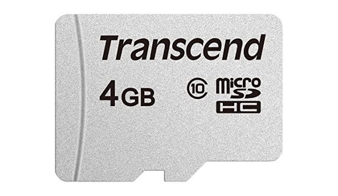 MEMORY MICRO SDHC 4GB/CLASS10 TS4GUSD300S TRANSCEND