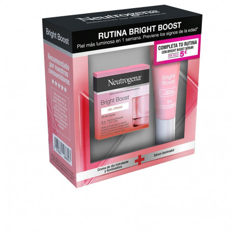 NEUTROGENA BRIGHT BOOST RUTINA CREMA GEL & SERUM LOTE 2 pz