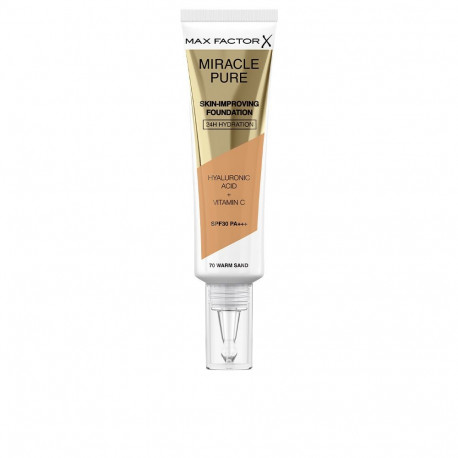 MAX FACTOR MIRACLE PURE foundation SPF30 #70-warm sand