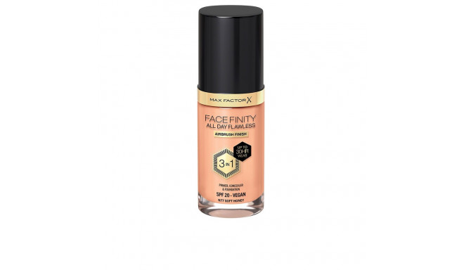 Max Factor meigialuskreem, peitekreem ja jumestuskreem Facefinity 3in1 30ml, #77-soft honey