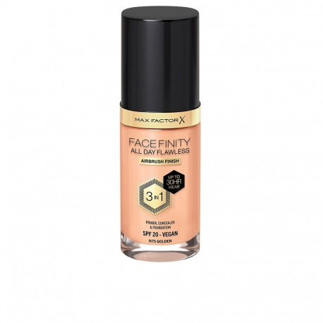 Max Factor jumestuskreem, aluskreem ja peitekreem Facefinity 3in1 30ml, #75-golden