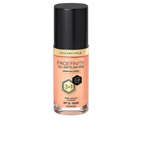 Max Factor meigialuskreem, peitekreem ja jumestuskreem Facefinity 3in1 30ml, #80-bronze