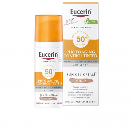 Eucerin päikesekaitse geel-kreem Photoaging SPF50+ 50ml, medium