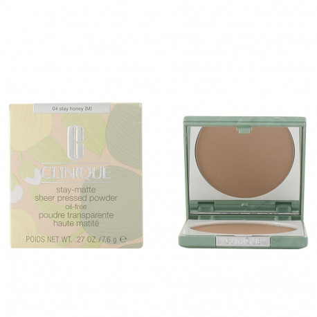 Clinique puuder Stay Matte Sheer 7,6gr, #04-stay honey