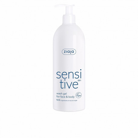 ZIAJA SENSITVE gel limpiador rostro y cuerpo para pieles sensibles 400 ml