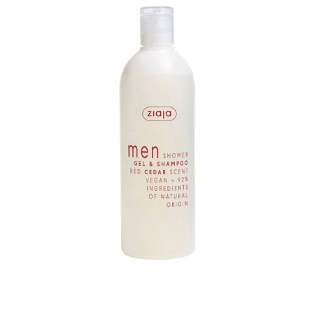 ZIAJA MEN dušigeel ja šampoon punane seedripuu 400ml