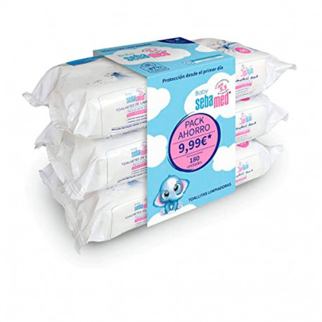 SEBAMED BABY TOALLITAS LIMPIADORAS lote 3 x 60 pz
