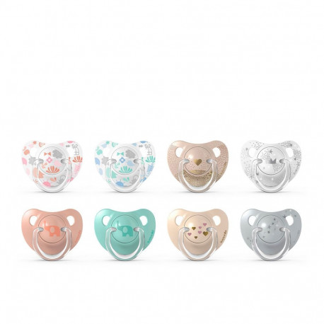 SUAVINEX LÍNEA CLÁSICA chupete clásico tetina anatómica 6-18M 2 u