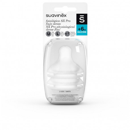 Suavinex füsioloogiline lutipudelilutt silikoonist L 2tk