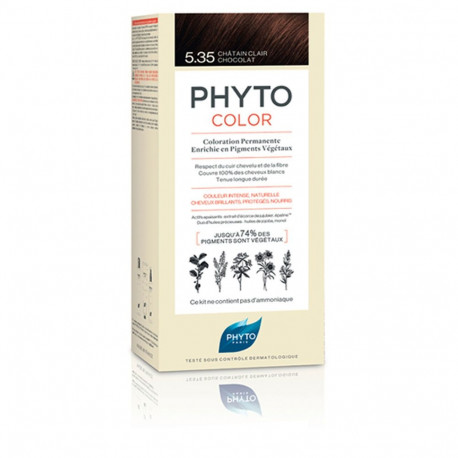 Phytocolor juuksevärv #5.35 4tk, hele šokolaadipruun