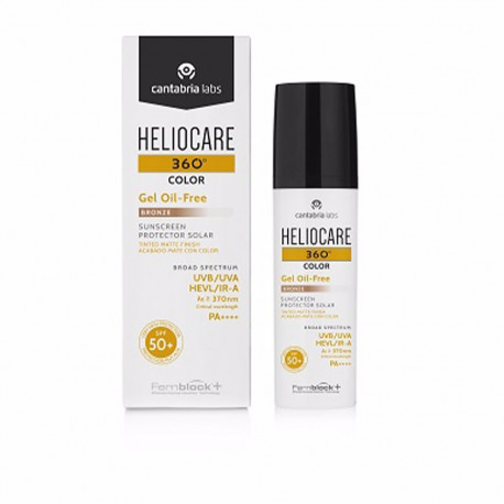Heliocare tooniv õlivaba päikesekaitsegeel 360° SPF50+ 50ml, bronze